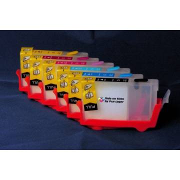 para Canon CLI-8 6 cartuchos recargables bkcmyMcCc para Canon CLI-8 6 cartuchos recargables bkcmyMcCc