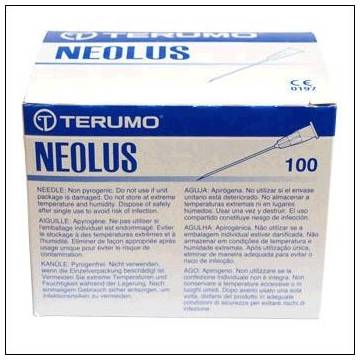 Caja de 100 agujas 1 2x40 mm. Caja de 100 agujas 1 2x40 mm.