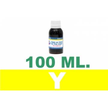 Botella de 100 ml. de tinta colorante multiuso color amarillo Botella de 100 ml. de tinta colorante multiuso color amarillo
