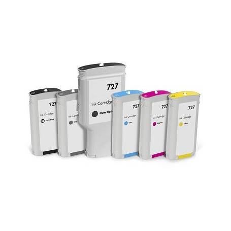 Negro Foto Compa Hp Designjet T1500,T2500,T920-130Ml 727