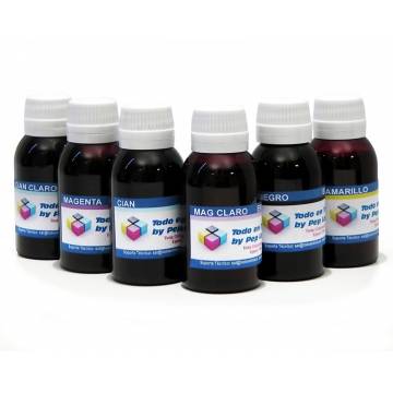 6 botellas 100 ml. tinta colorante para Epson cmykccmc 6 botellas 100 ml. tinta colorante para Epson cmykccmc