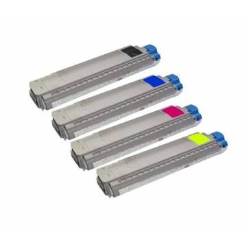 Para Oki c8600 c8800 cmyk pack 4 cartuchos tóner reciclados 11k Para Oki c8600 c8800 cmyk pack 4 cartuchos tóner reciclados 11k