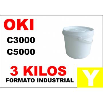 Oki toner color C5000 C8000 C700 C800 AMARILLO formato industrial 3 Kg Oki toner color C5000 C8000 C700 C800 AMARILLO formato industrial 3 Kg