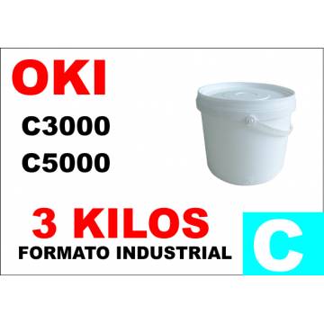 Oki tóner color c5000 c8000 c700 c800 cian formato industrial 3 kg Oki tóner color c5000 c8000 c700 c800 cian formato industrial 3 kg