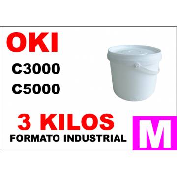Oki tóner color c5000 c8000 c700 c800 magenta formato industrial 3 kg Oki tóner color c5000 c8000 c700 c800 magenta formato industrial 3 kg