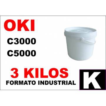 Oki toner color C5000 C8000 C700 C800 NEGRO formato industrial 3 Kg Oki toner color C5000 C8000 C700 C800 NEGRO formato industrial 3 Kg