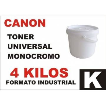Para Canon tóner monocromo universal formato industrial 4 kg Para Canon tóner monocromo universal formato industrial 4 kg