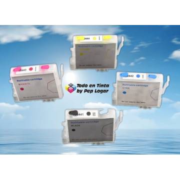T0441 t0442 t0443 t0444 cartuchos compatibles recargables T0441 t0442 t0443 t0444 cartuchos compatibles recargables