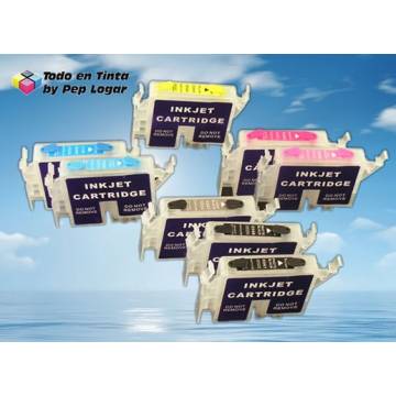 T0341 t0342 t0343 t0344 t0345 t0346 t0347 cartuchos compatibles recargables photo 2100 2200 T0341 t0342 t0343 t0344 t0345 t0346 t0347 cartuchos compatibles recargables photo 2100 2200