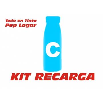 Recarga de tóner cian brillo 250 gr. para Oki es8430 Recarga de tóner cian brillo 250 gr. para Oki es8430