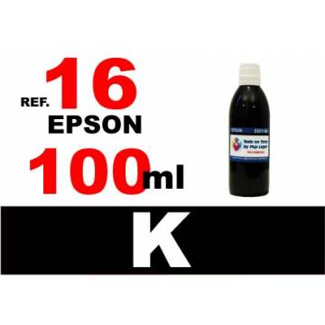 Para cartuchos Epson 16 16 xl botella 100 ml. tinta compatible negra Para cartuchos Epson 16 16 xl botella 100 ml. tinta compatible negra