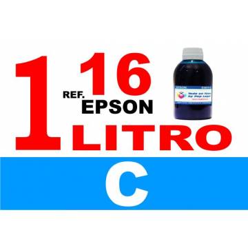 Para cartuchos Epson 16 16 xl botella 1 l tinta compatible cian Para cartuchos Epson 16 16 xl botella 1 l tinta compatible cian