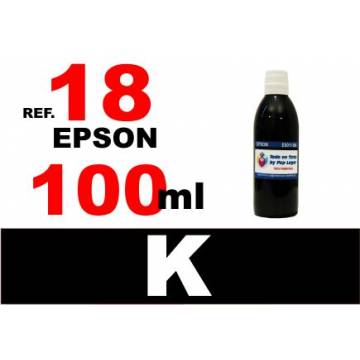 Para cartuchos Epson 18 18 xl botella 100 ml. tinta compatible negra Para cartuchos Epson 18 18 xl botella 100 ml. tinta compatible negra