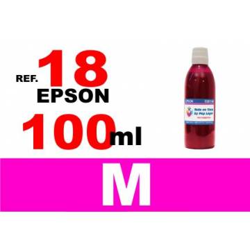 Para cartuchos Epson 18 18 xl botella 100 ml. tinta compatible magenta Para cartuchos Epson 18 18 xl botella 100 ml. tinta compatible magenta