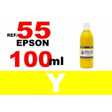55, 55 XL botella 100 ml. tinta amarilla 55, 55 XL botella 100 ml. tinta amarilla