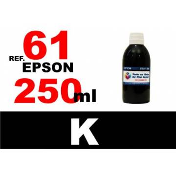 61, 61 XL botella 250 ml. tinta negra 61, 61 XL botella 250 ml. tinta negra