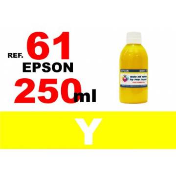 61, 61 XL botella 250 ml. tinta amarilla 61, 61 XL botella 250 ml. tinta amarilla