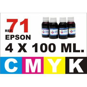 71, pack 4 botellas 100 ml. CMYK 71, pack 4 botellas 100 ml. CMYK