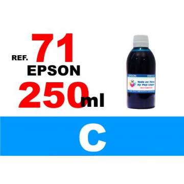 71, botella 250 ml. tinta cian 71, botella 250 ml. tinta cian