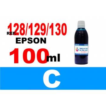 Para cartuchos Epson 128 129 130 botella 100 ml. tinta compatible cian Para cartuchos Epson 128 129 130 botella 100 ml. tinta compatible cian
