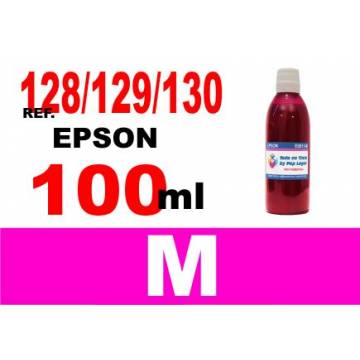 128, 129, 130 botella 100 ml. tinta magenta 128, 129, 130 botella 100 ml. tinta magenta
