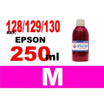Para cartuchos Epson 128 129 130 botella 250 ml. tinta compatible magenta Para cartuchos Epson 128 129 130 botella 250 ml. tinta compatible magenta