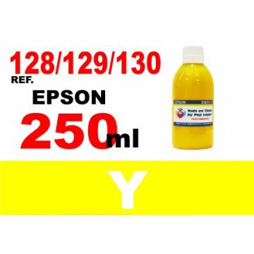 128, 129, 130 botella 250 ml. tinta amarilla 128, 129, 130 botella 250 ml. tinta amarilla