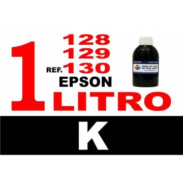 128, 129, 130 botella 1 L tinta negra 128, 129, 130 botella 1 L tinta negra