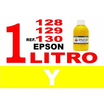 Para cartuchos Epson 128 129 130 botella 1 l tinta compatible amarilla Para cartuchos Epson 128 129 130 botella 1 l tinta compatible amarilla