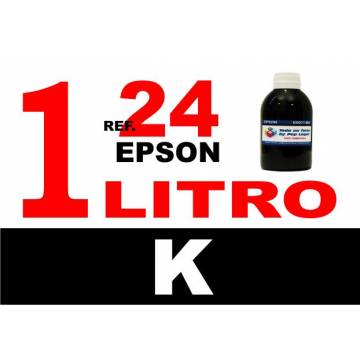 Para cartuchos Epson 24 xl botella 1 l tinta compatible negra Para cartuchos Epson 24 xl botella 1 l tinta compatible negra