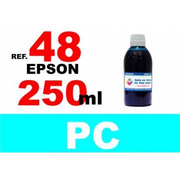 48 botella 250 ml. tinta cian photo 48 botella 250 ml. tinta cian photo