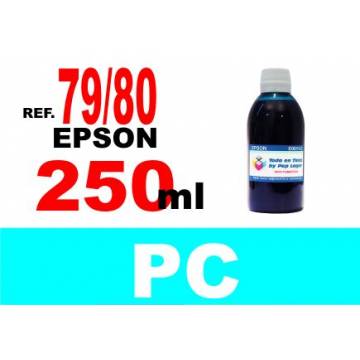 Para cartuchos Epson 79 y 80 botella 250 ml. tinta compatible cian photo Para cartuchos Epson 79 y 80 botella 250 ml. tinta compatible cian photo