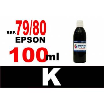 Para cartuchos Epson 79 y 80 botella 100 ml. tinta compatible negra Para cartuchos Epson 79 y 80 botella 100 ml. tinta compatible negra