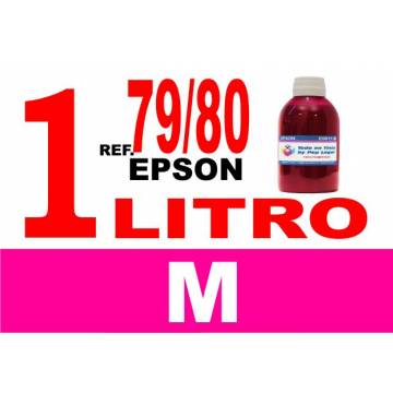 Para cartuchos Epson 79 y 80 botella 1 l tinta compatible magenta Para cartuchos Epson 79 y 80 botella 1 l tinta compatible magenta