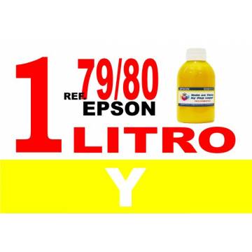 Para cartuchos Epson 79 y 80 botella 1 l tinta compatible amarilla Para cartuchos Epson 79 y 80 botella 1 l tinta compatible amarilla
