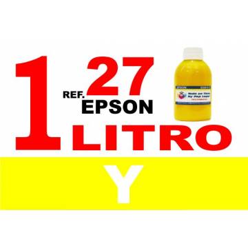 27, botella 1 L tinta amarilla 27, botella 1 L tinta amarilla