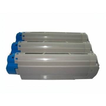 Para Oki c5600 c5700 3 cartuchos reciclados tóner color c m y 4000 paginas Para Oki c5600 c5700 3 cartuchos reciclados tóner color c m y 4000 paginas