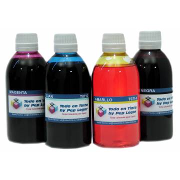 Stylus pro 7400 pro 9400 pack 4 botellas 1 litro tinta colorante Stylus pro 7400 pro 9400 pack 4 botellas 1 litro tinta colorante
