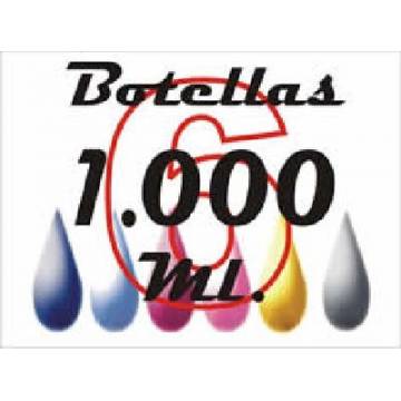 6 botellas 1000 ml. de tinta de sublimación para plotters 42 pulgadas 6 botellas 1000 ml. de tinta de sublimación para plotters 42 pulgadas