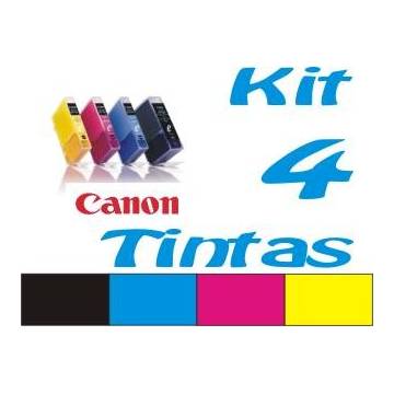 Maxi Kit Pro recarga cartuchos tinta para Canon CLI-8 PGI-5 y BCI-6 BCI-3Bk 4 tintas Maxi Kit Pro recarga cartuchos tinta para Canon CLI-8 PGI-5 y BCI-6 BCI-3Bk 4 tintas