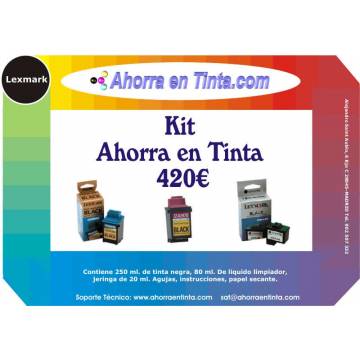 Kit de tinta Recarga negra pigmentada Lexmark ( para recargar cartuchos de tinta negra ) Kit de tinta Recarga negra pigmentada Lexmark ( para recargar cartuchos de tinta negra )