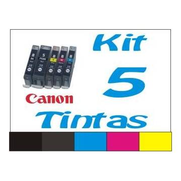 Maxi kit pro recarga cartuchos tinta para Canon pgi 520 cli 521 5 tintas Maxi kit pro recarga cartuchos tinta para Canon pgi 520 cli 521 5 tintas